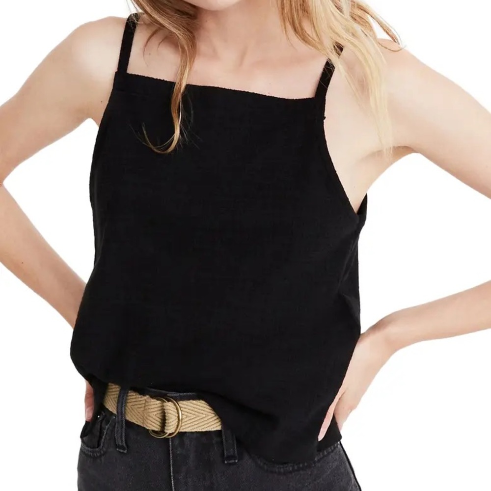 Madewell Apron Tank Top - Size M - Black